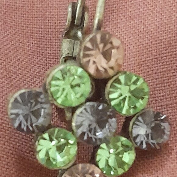 Pastel Rhinestone Earrings - Picture 2 of 5